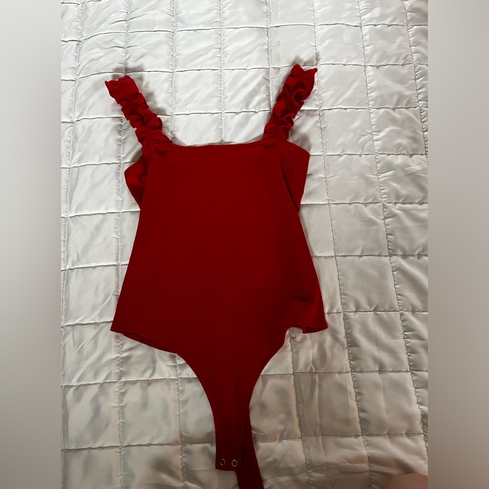 Red bodysuit